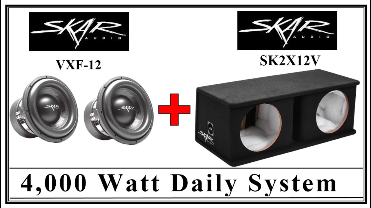 4,000 Watt Daily System: Dual Skar Audio VXF-12 | Subwoofer Flex Demo