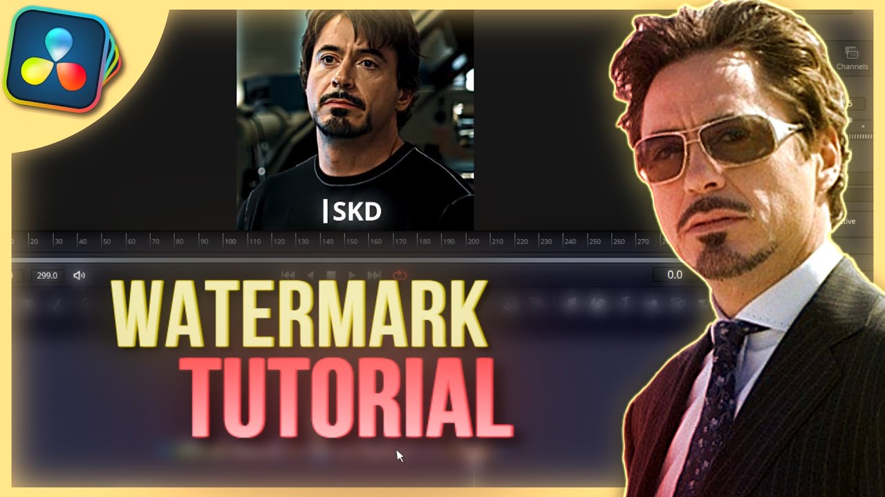 Smooth Watermark tutorial in DaVinci Resolve