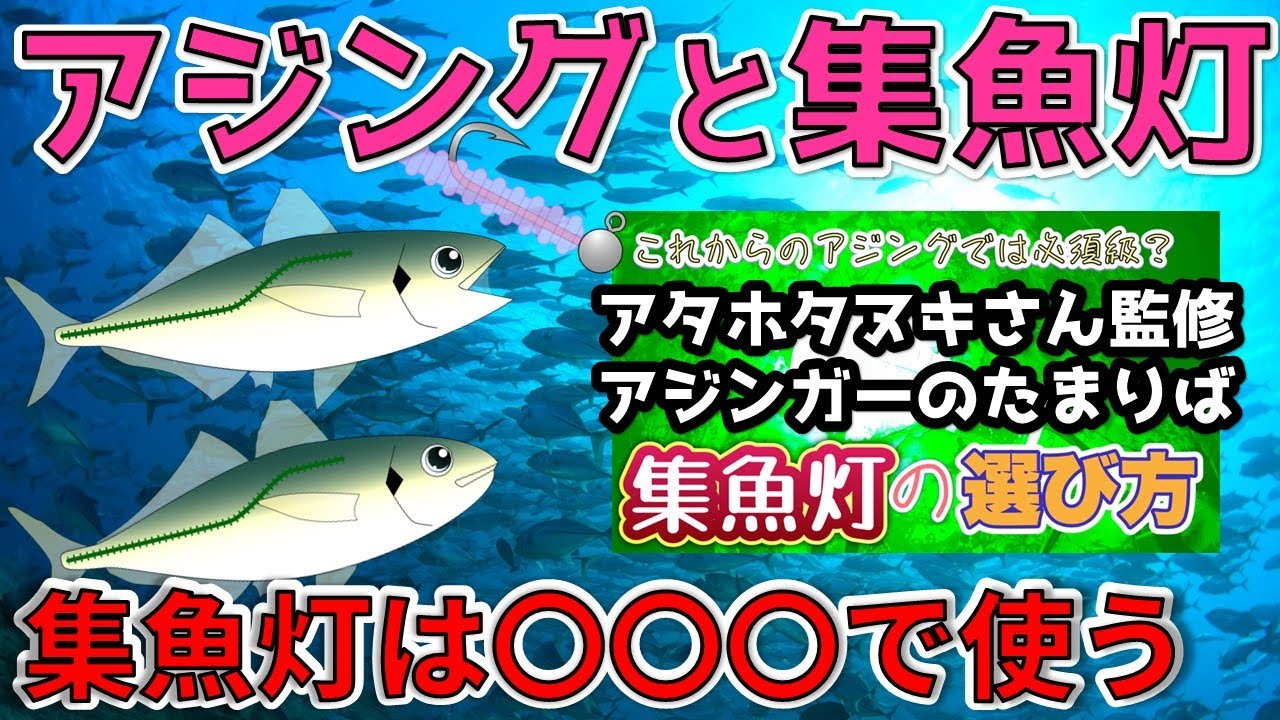 【アジングと集魚灯】アジングにおける集魚灯の効果と選び方