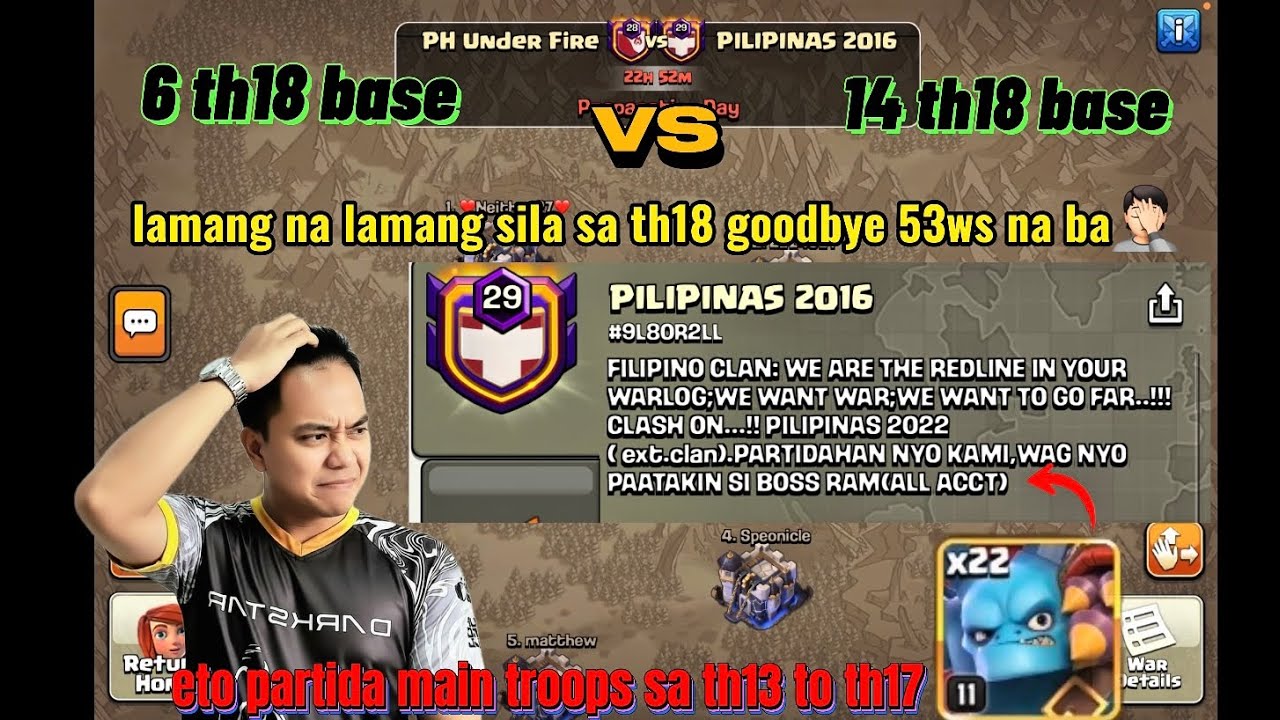 6 vs 14 TH18: Our Hardest War Ever... Can We Save the Streak?