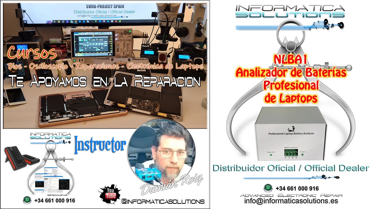 #0070 - NLBA1 - Analizador de Baterías de Laptops Profesional
