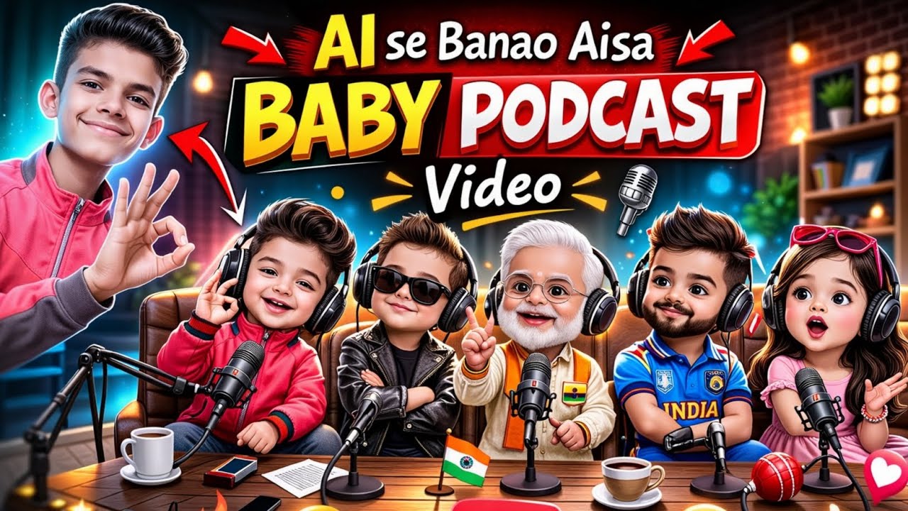 Ai video kaise banaye | Ai se video kaise banaye || Baby Podcast Video Kaise Banaye
