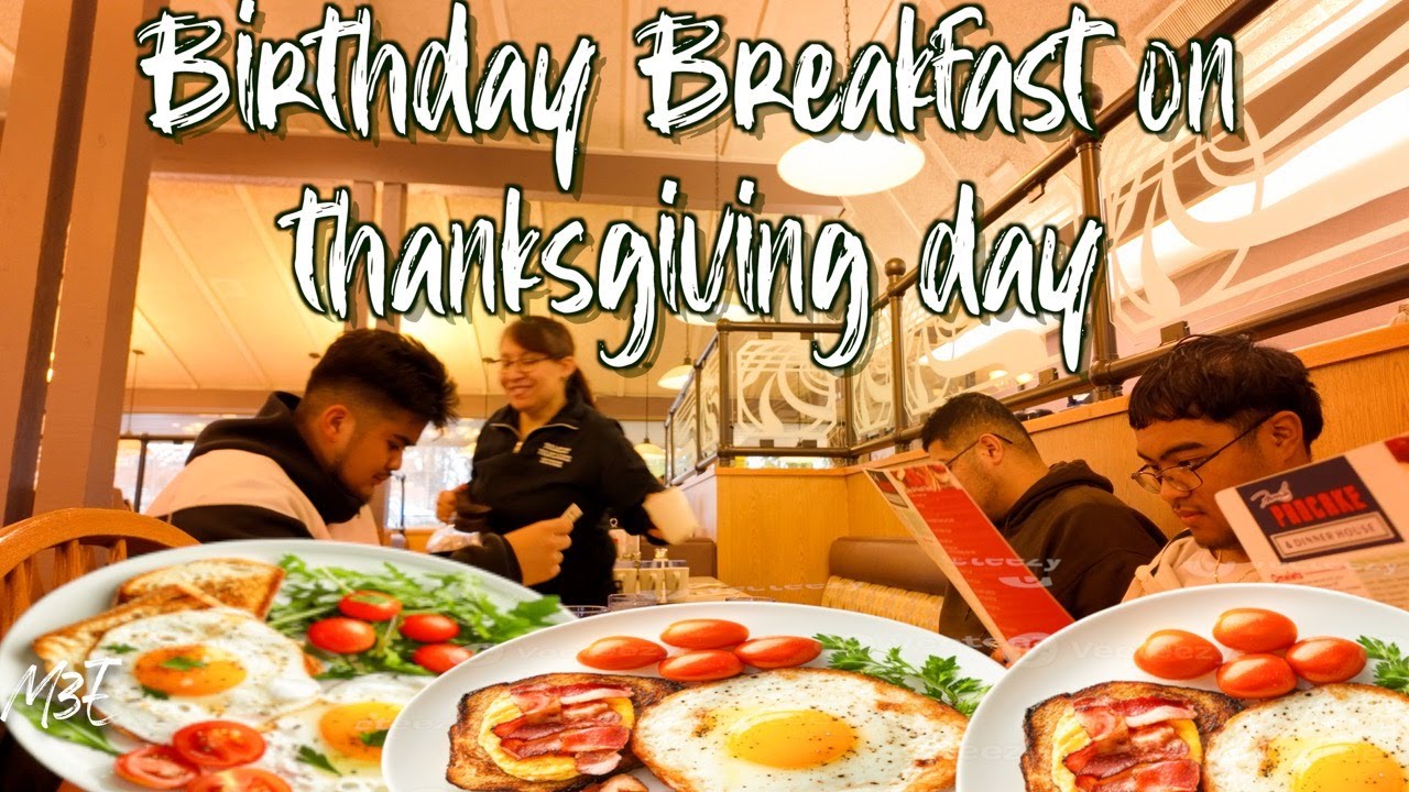 I took the boys out for breakfast | Marlson's thanksgiving bday | M3E vlog