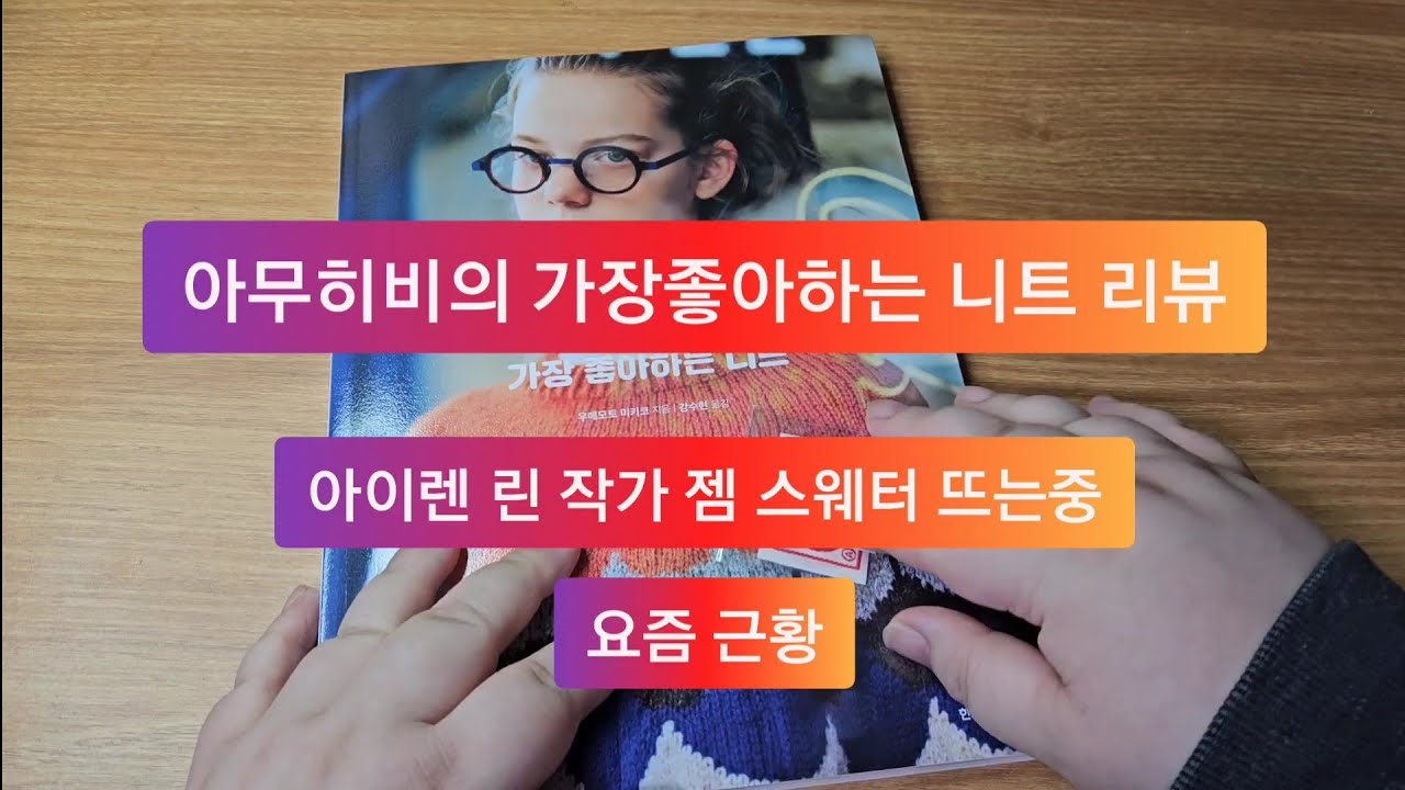 [뜨개로그] 아무히비 책 리뷰 / 젬 스웨터 wip / 요즘 근황 tmi