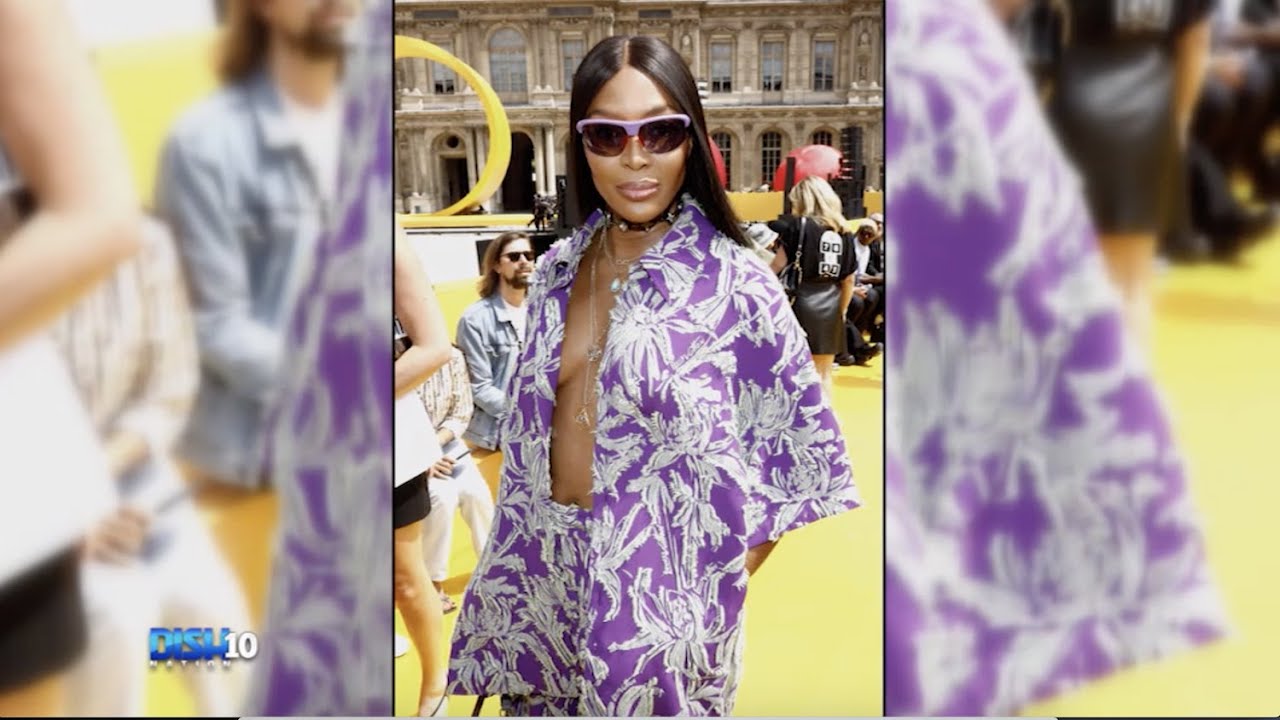 Naomi Campbell Goes Bra-Less at Louis Vuitton Show for Paris Fashion Week