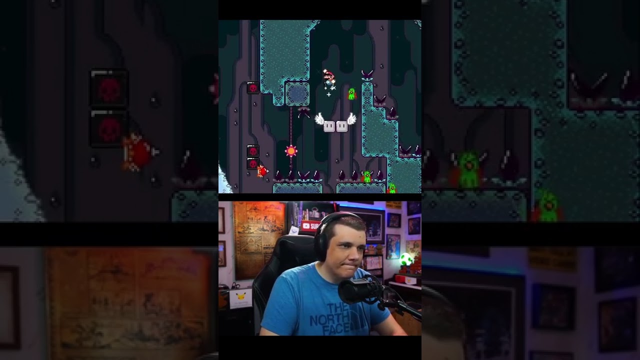 Super Spelunking Bros | Super Mario World Kaizo Rom Hack #shorts