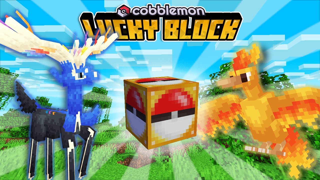 Finding LEGENDARY POKEMON Against My Rival In Cobblemon Lucky Block