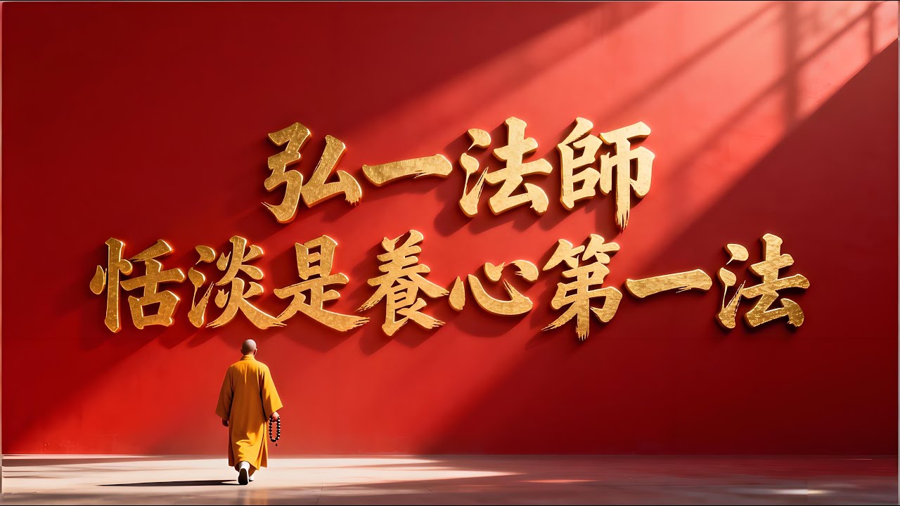 弘一法師的養生秘訣：恬淡是養心第一法，外在的富足無法帶來快樂。#人生智慧 #人生智慧 #自我提升