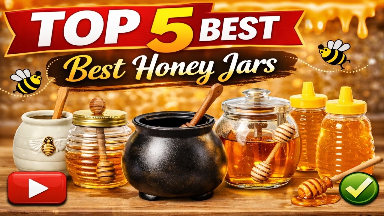 TOP 5 BEST Honey Jars – Leak-Proof, Stylish & Mess-Free Honey Dispensers