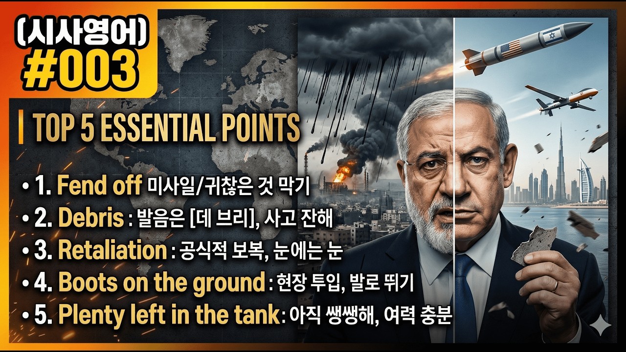 (시사영어 #003) :    지정학적 용어 사전  중동 이해하기