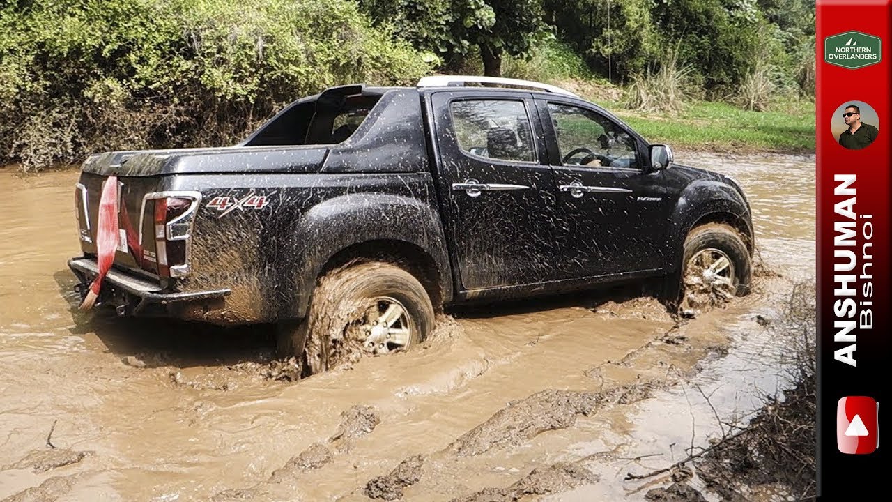 Isuzu V-Cross 4x4, Thar CRDe with MLD: Offroading in Mud