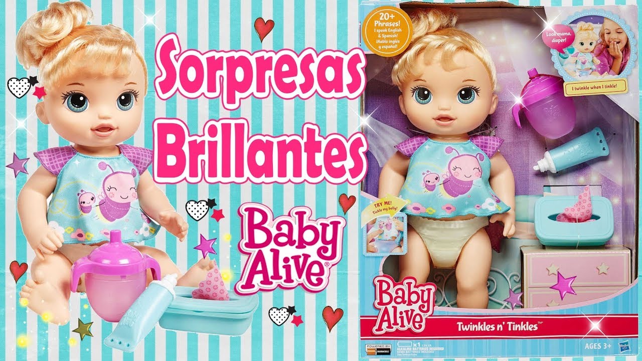 Unboxing Baby Alive Sorpresas Brillantes twinkles and tinkles