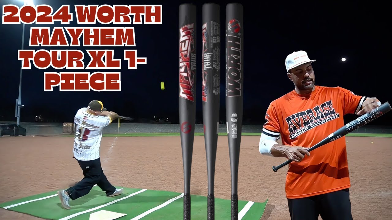 Hitting the 2024 Worth Mayhem Tour XL 1-Piece| USSSA Slowpitch Bat Review