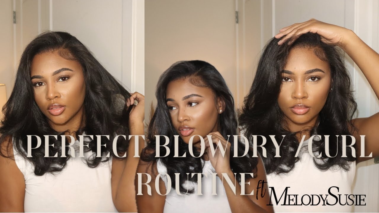 003 PERFECT BLOW DRY + BOUNCY CURLS on NATURAL HAIR | @MelodySusieOfficial x #jaidanielle