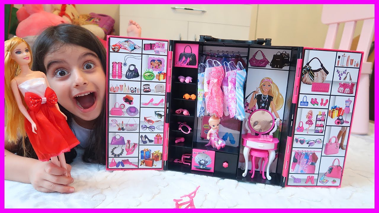 R&uuml;ya'nın Yeni Barbie Gardrop Seti, Oyuncak A&ccedil;ma Videosu | &Ccedil;OCUK VİDEOSU