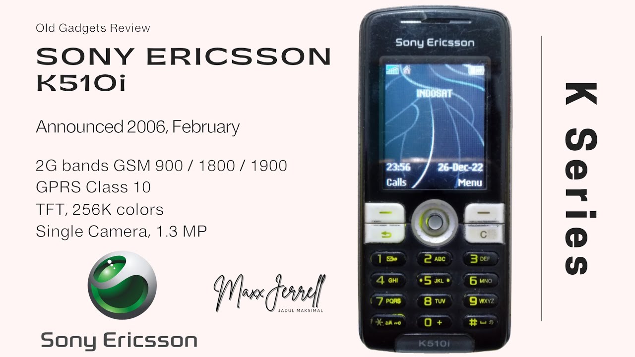 SONY ERICSSON K510i - Vintage Phone Review