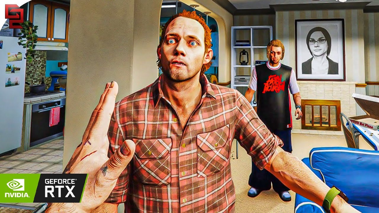 GTA V: First Person Cutscene 'Scouting the Port' Mission in 8K! - Gameplay with Ultra Graphics MOD