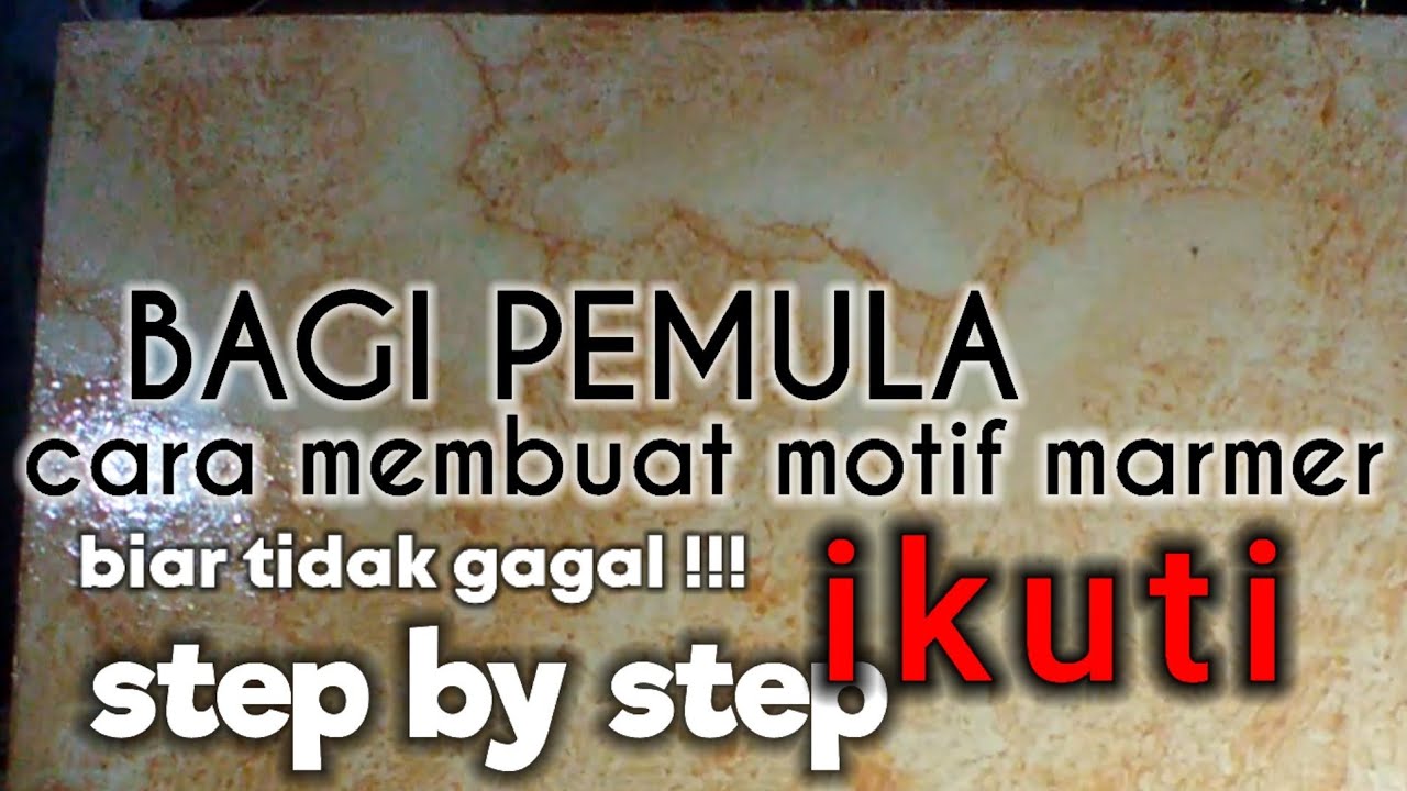 STEP BY STEP CARA PENGECATAN MOTIF MARMER !!! pemula pasti bisa dengan cara ini
