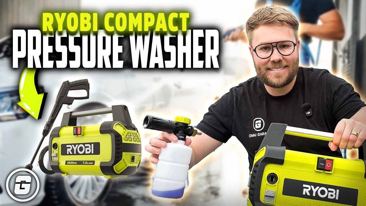 ОБЗОР и ДЕМО-ПРОВЕРКА НОВОЙ компактной мойки высокого давления RYOBI 2030psi.