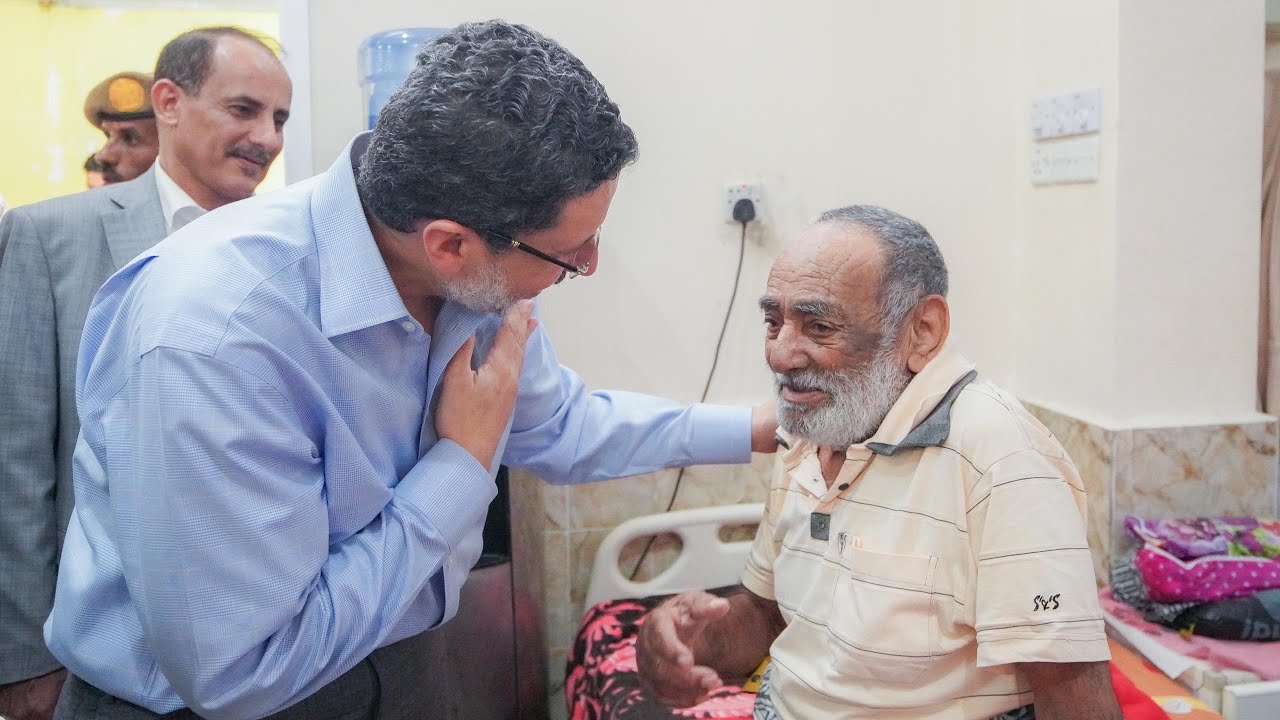 13 3 2024 زيارة دولة رئيس الوزراء لدار العجزة ورعاية المسنين بعدن