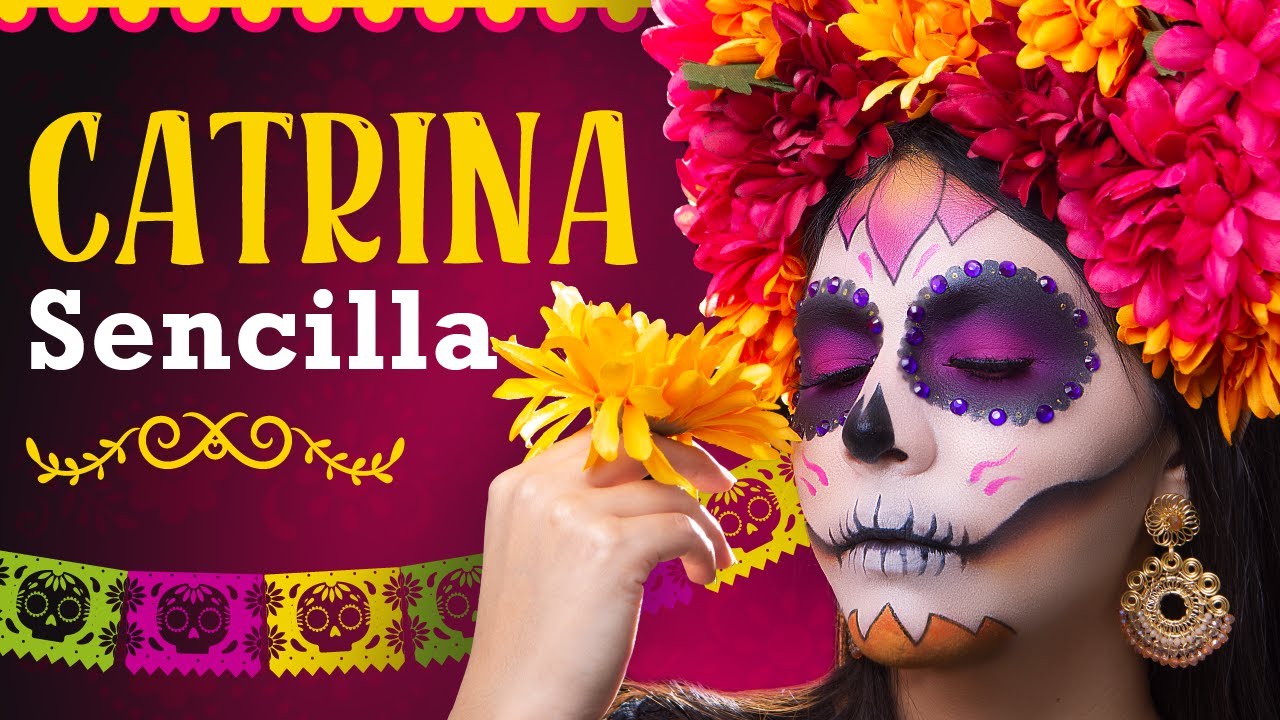 Maquillaje de CATRINA fácil paso a paso 💀