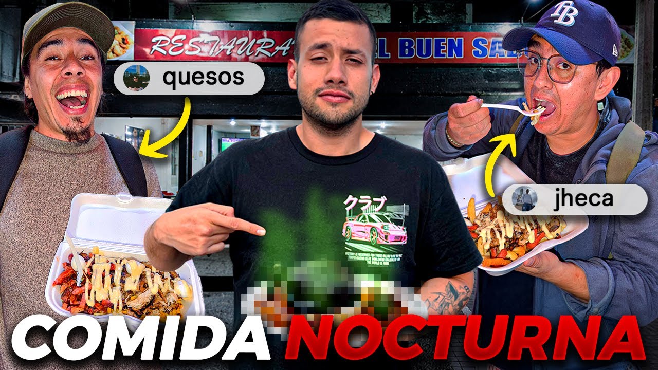 AS&Iacute; es la COMIDA NOCTURNA del CENTRO de BOGOT&Aacute;