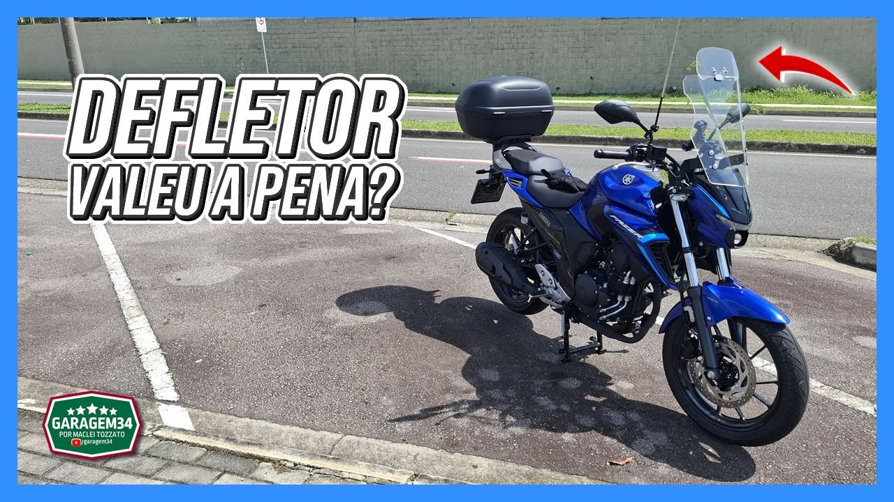PRIMEIRAS IMPRESSÕES DO DEFLETOR DA ATACAMA PARTS NA BOLHA DA YAMAHA FZ25 CONNECTED