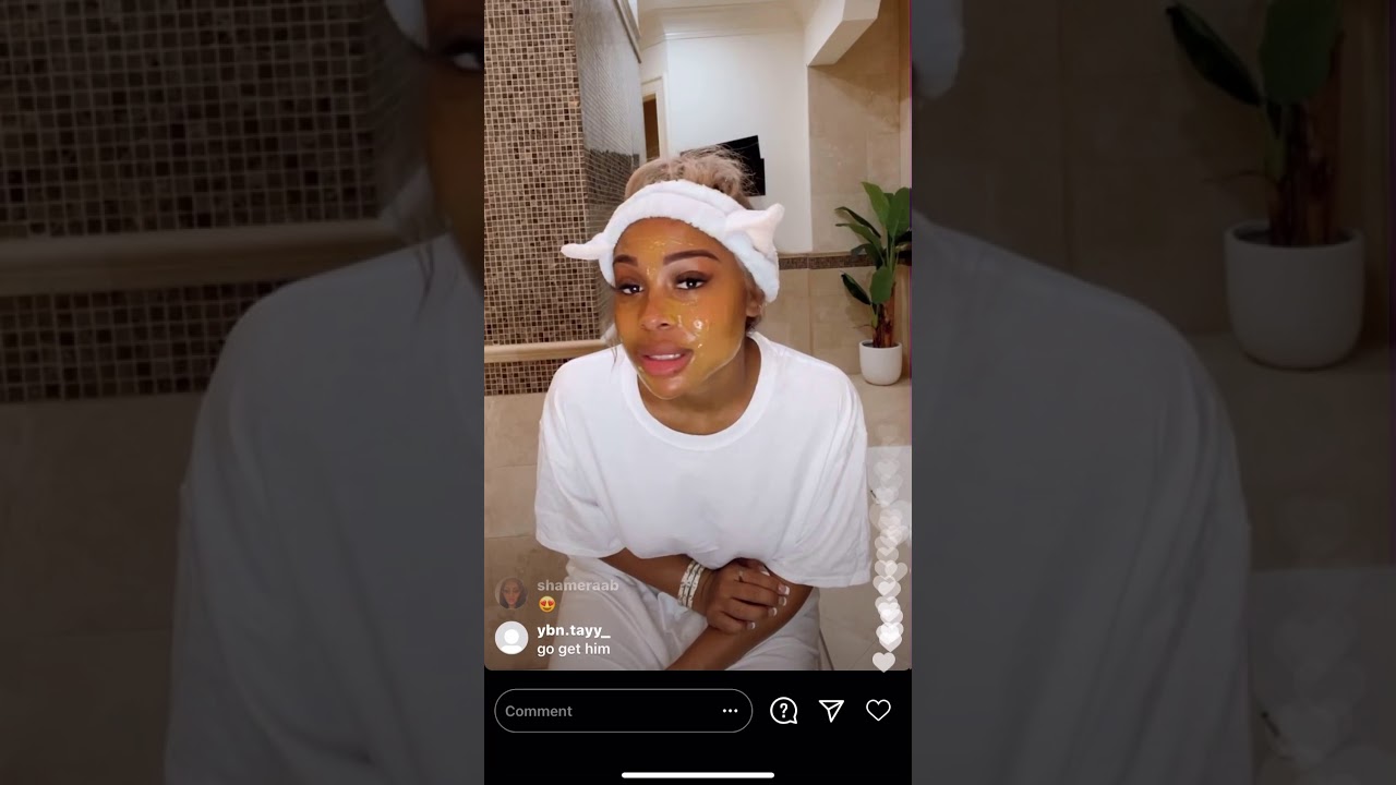 Jayda Wayda & Lil Baby on Instagram Live😍(Jayda’s facial mask + more)