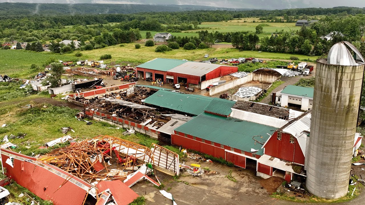 Town of Eden property owners vow to bounce back after farm was destroyed by possible tornado