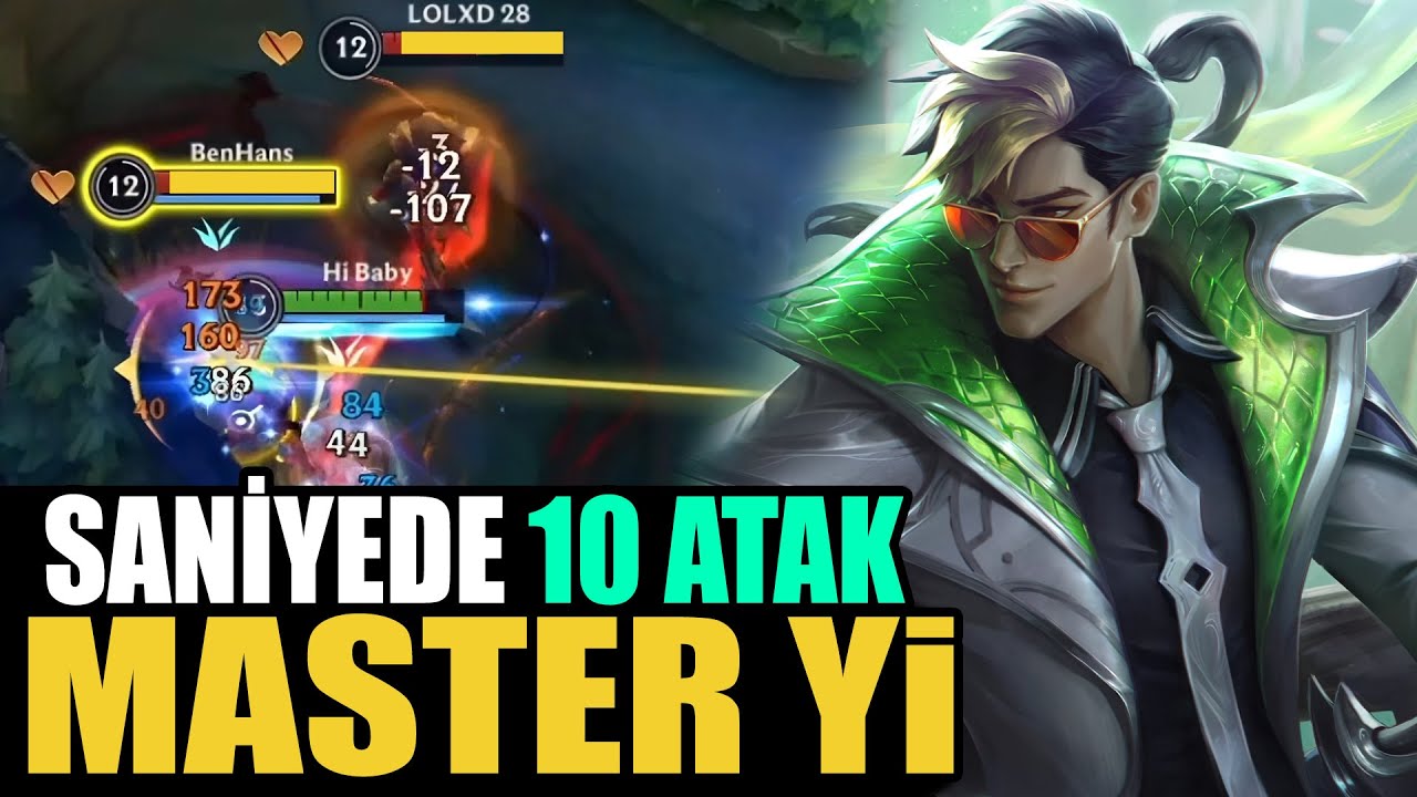 SANİYEDE 10 VURUŞ YAPAN ÇILDIRMIŞ MASTER Yİ - Wild Rift