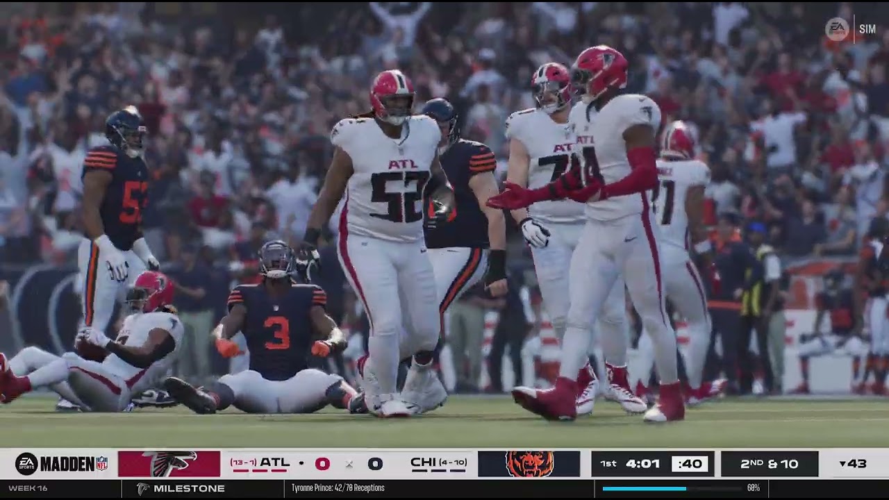Madden NFL 26 FFY5 Week 16 Falcons Bears First Half
