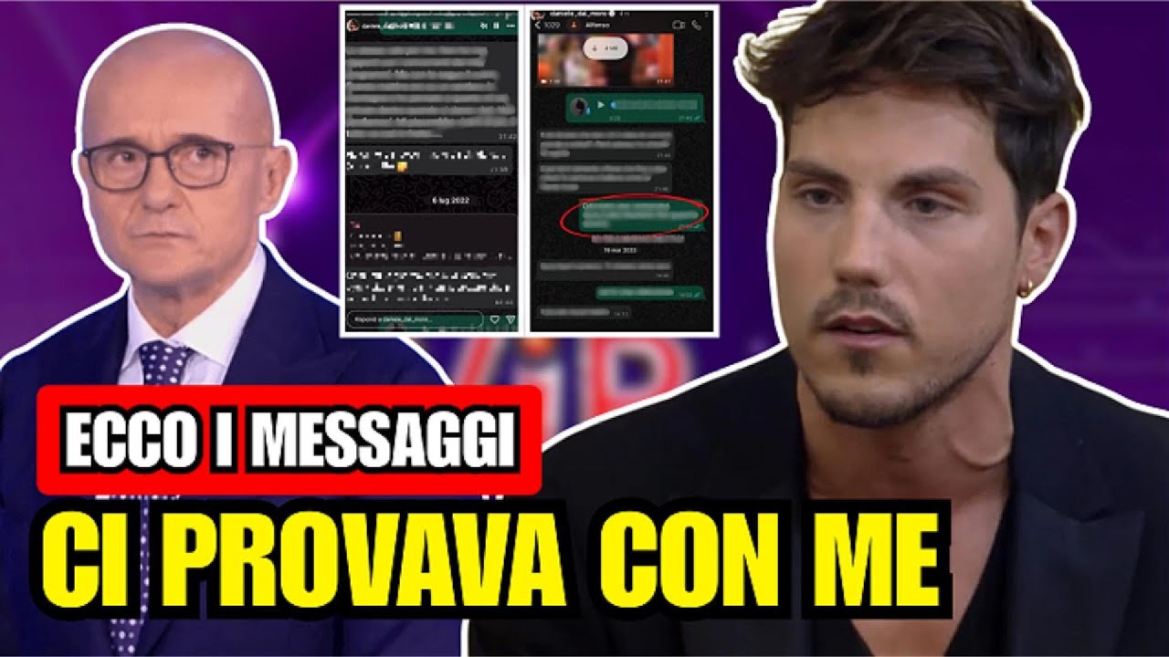 DANIELE DAL MORO SVELA LE CHAT: "Signorini ci provava con me" 😱 La Verità Shock