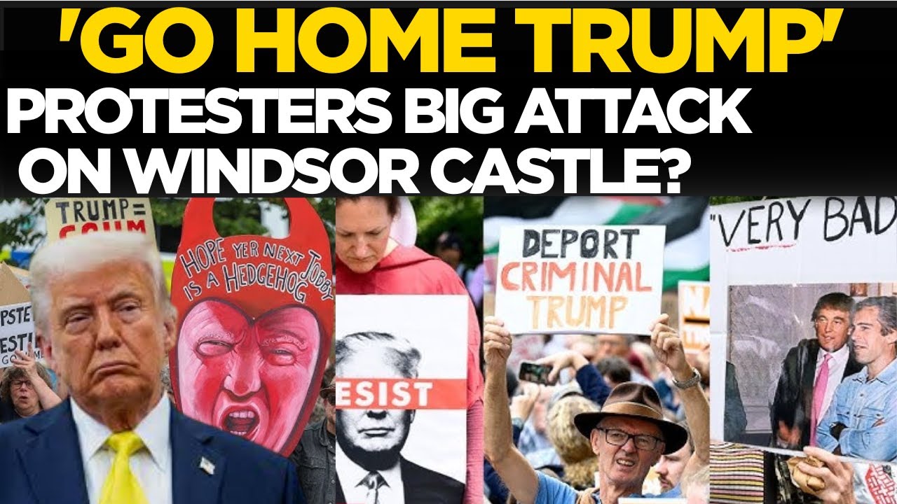 UK Anti-Trump Protests LIVE | Trump&rsquo;s UK Visit SPARKS Public Outrage; Windsor Erupts in Anger