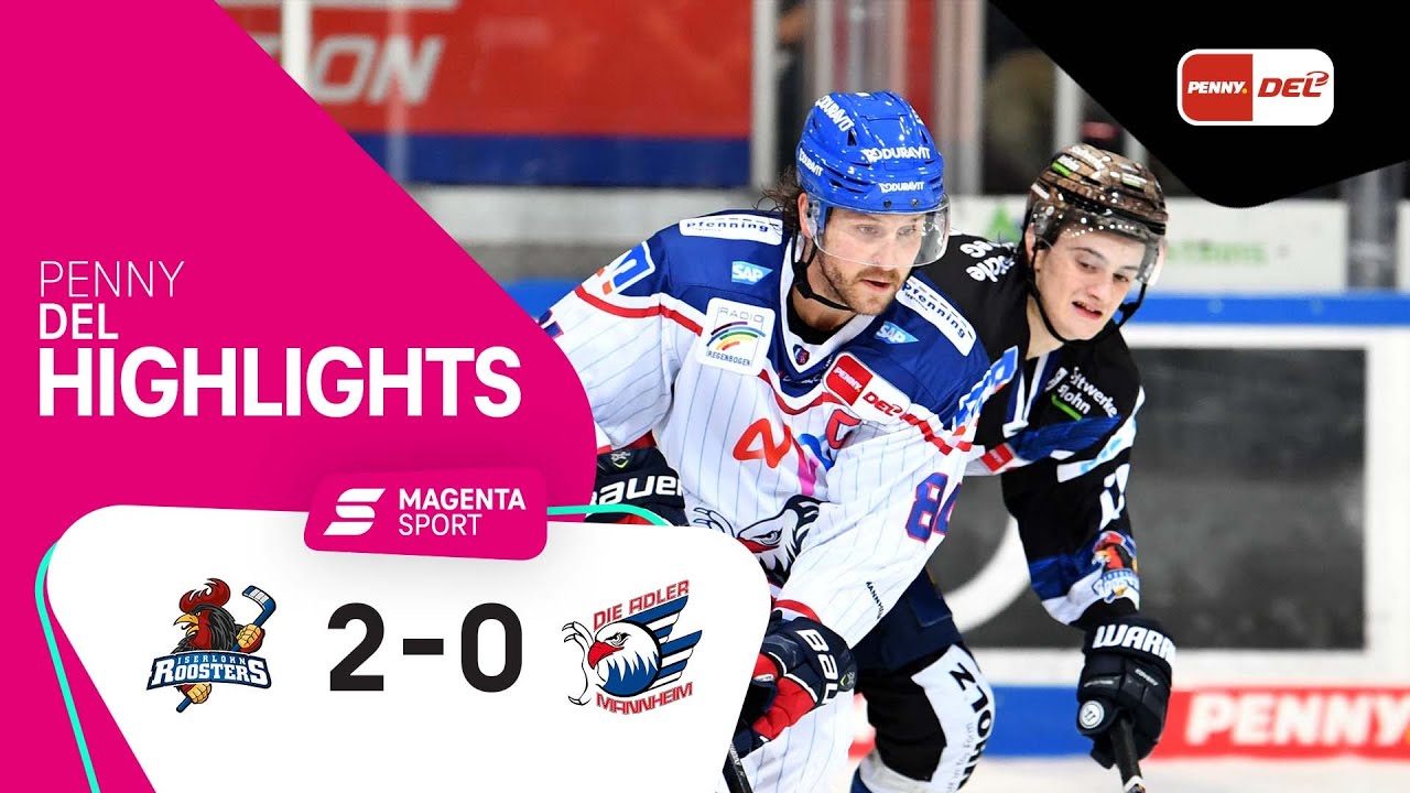 Iserlohn Roosters - Adler Mannheim | 9. Spieltag, 2021/2022 | MAGENTA SPORT