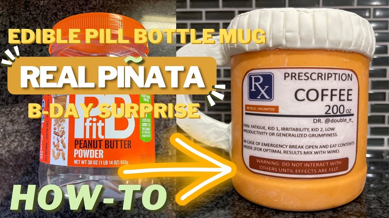 Prescription Coffee Mug Pi&ntilde;ata #cake #baking #cocina #pinatacake