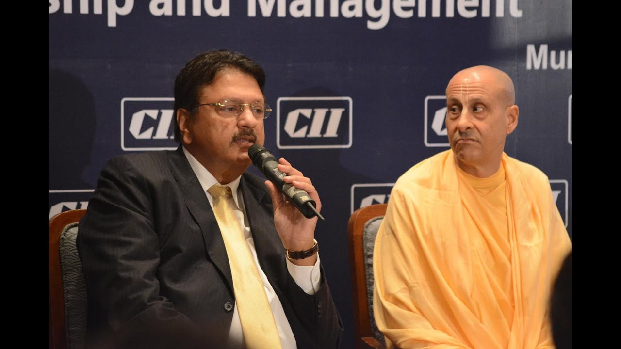 Interaction with Radhanath Swami at CII