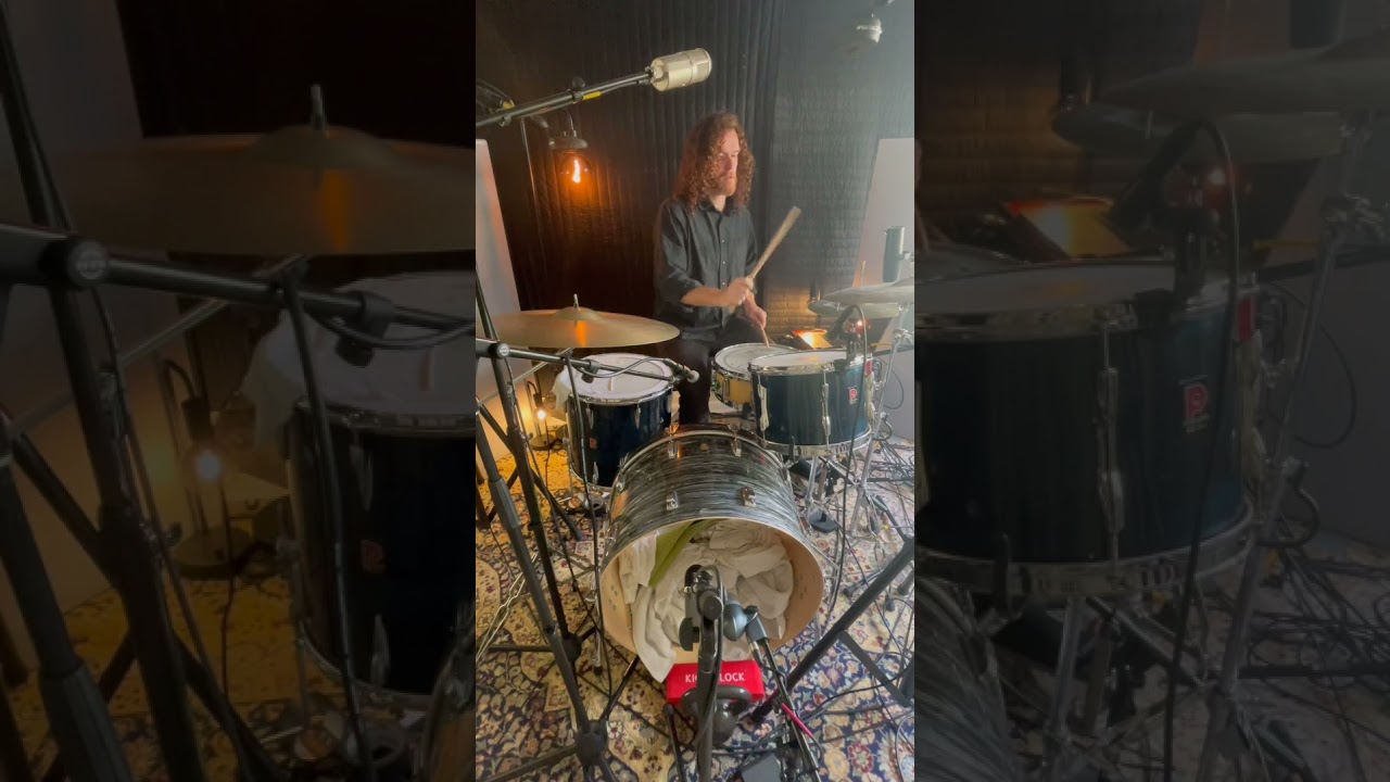 Only 2 mics for this Motown vibe #drums #groove #beats #music #session #nashville #motown #vintage