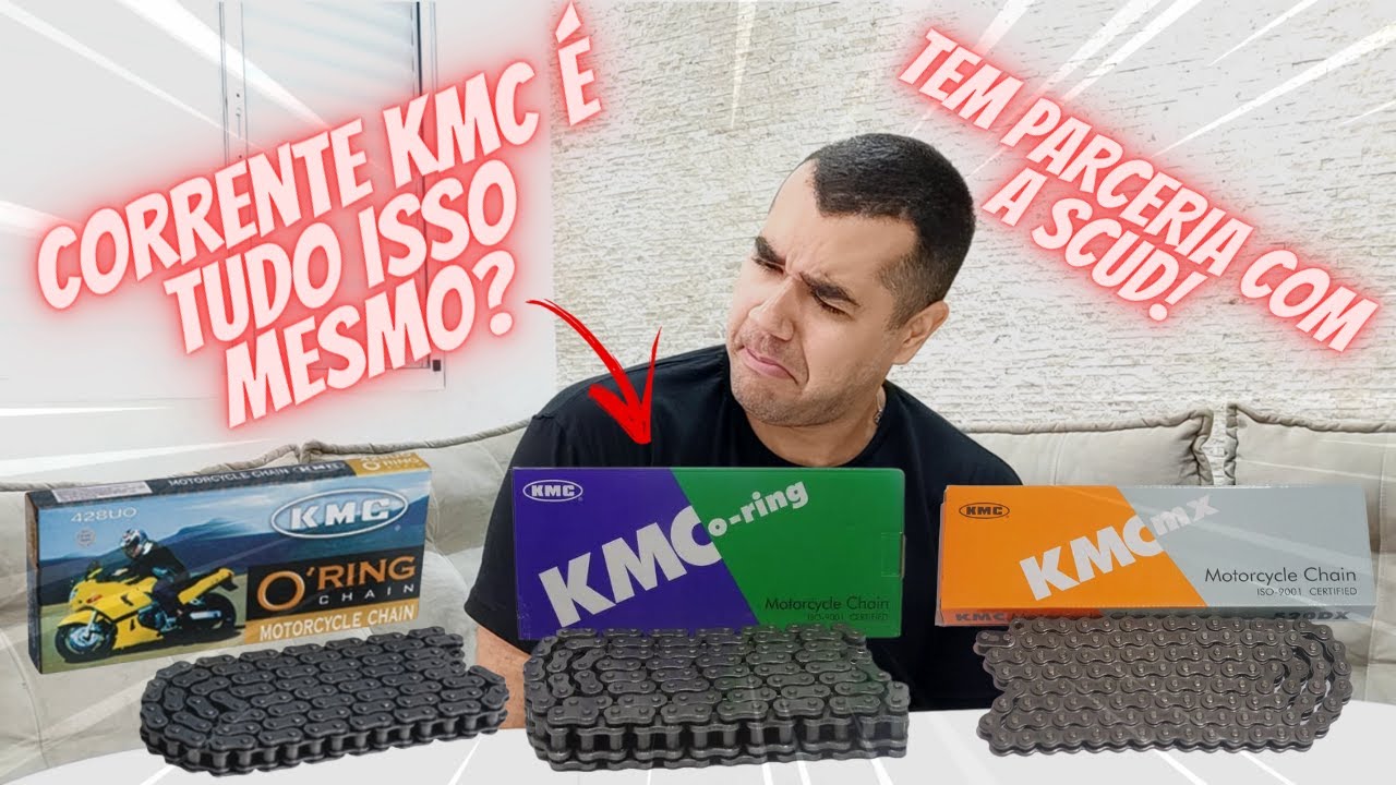 CORRENTE KMC DE MOTO COM OU SEM RETENTOR É BOA MESMO !?