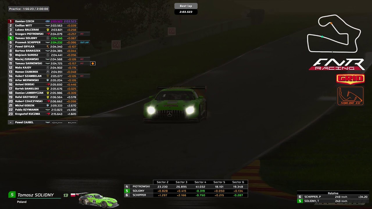 Stream testowy - Trening Road America