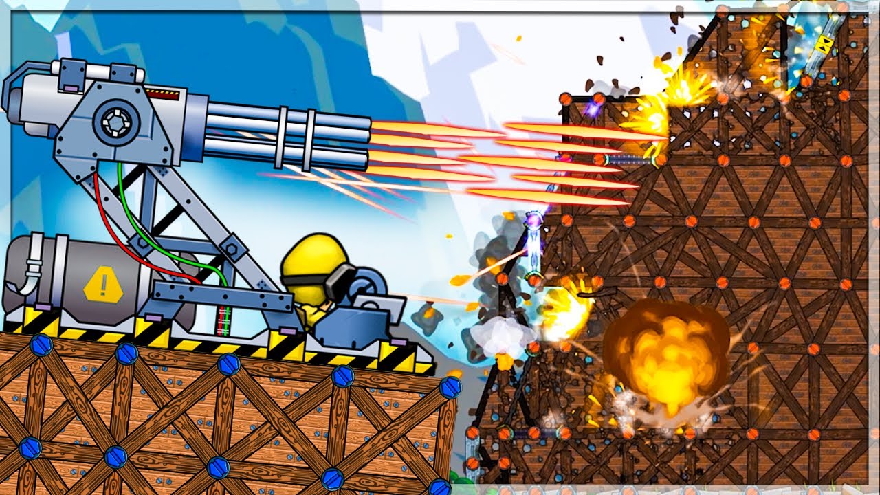 Forts But We Use The ULTRA POWERFUL Minigun Cannon! | Forts Gameplay