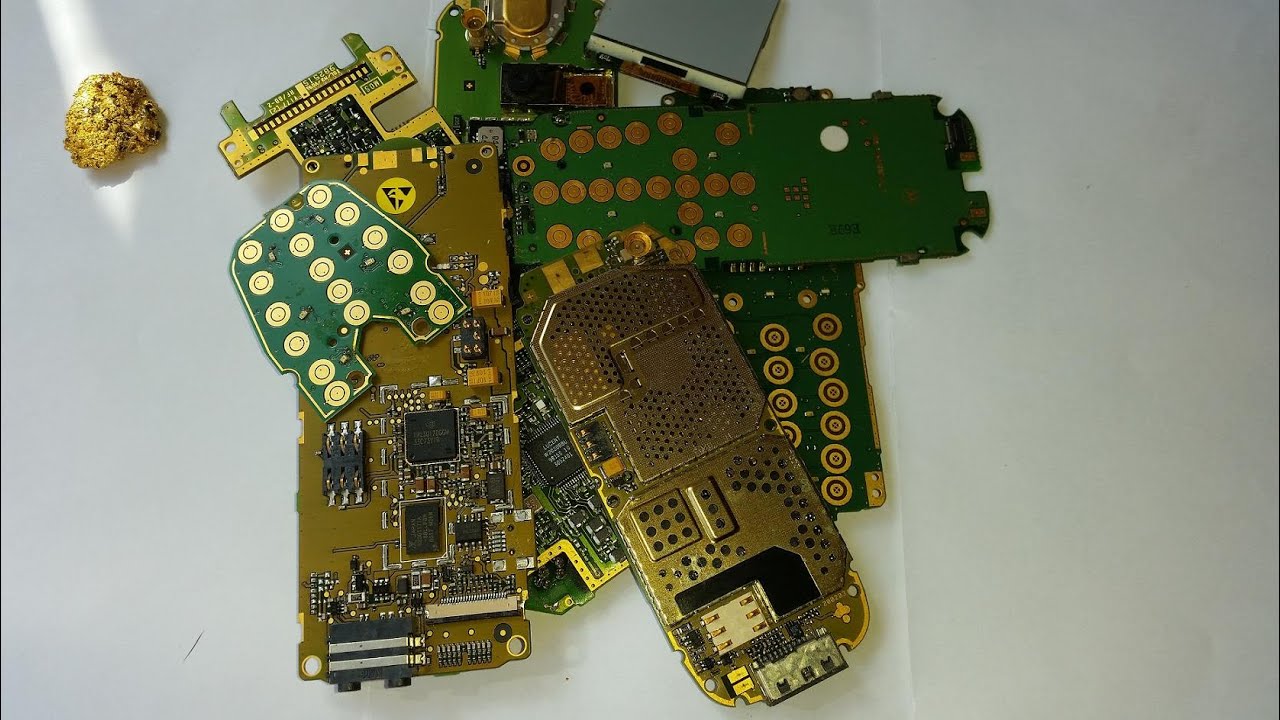 Como extraer ORO de telefonos moviles rotos.Parte 1.How to extract Gold from cell phones.