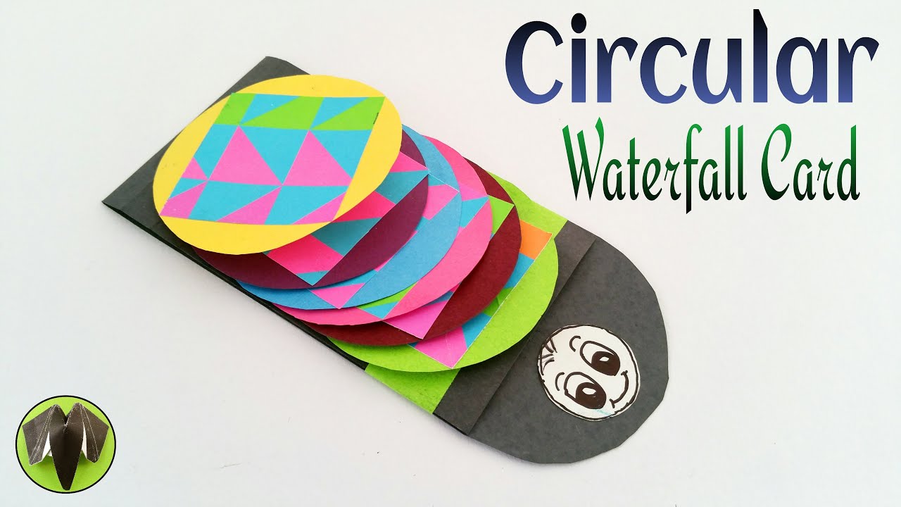 Circular Waterfall card - DIY Tutorial by Paper Folds