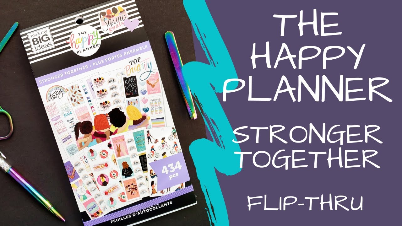 Stronger Together | Sticker Book Flip-Thru | Happy Planner 2020 Spring Release