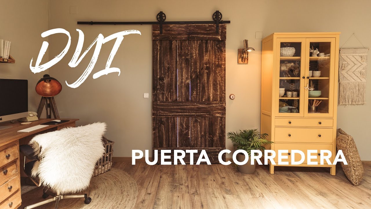 🚪 DIY - COMO HACER UNA PUERTA CORREDERA l estelamaca INTERIORISMO