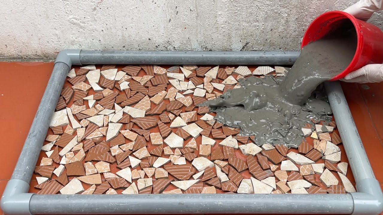 Share Details On How To Make A Unique Garden Coffee Table From Cement And Ceramic Tile .