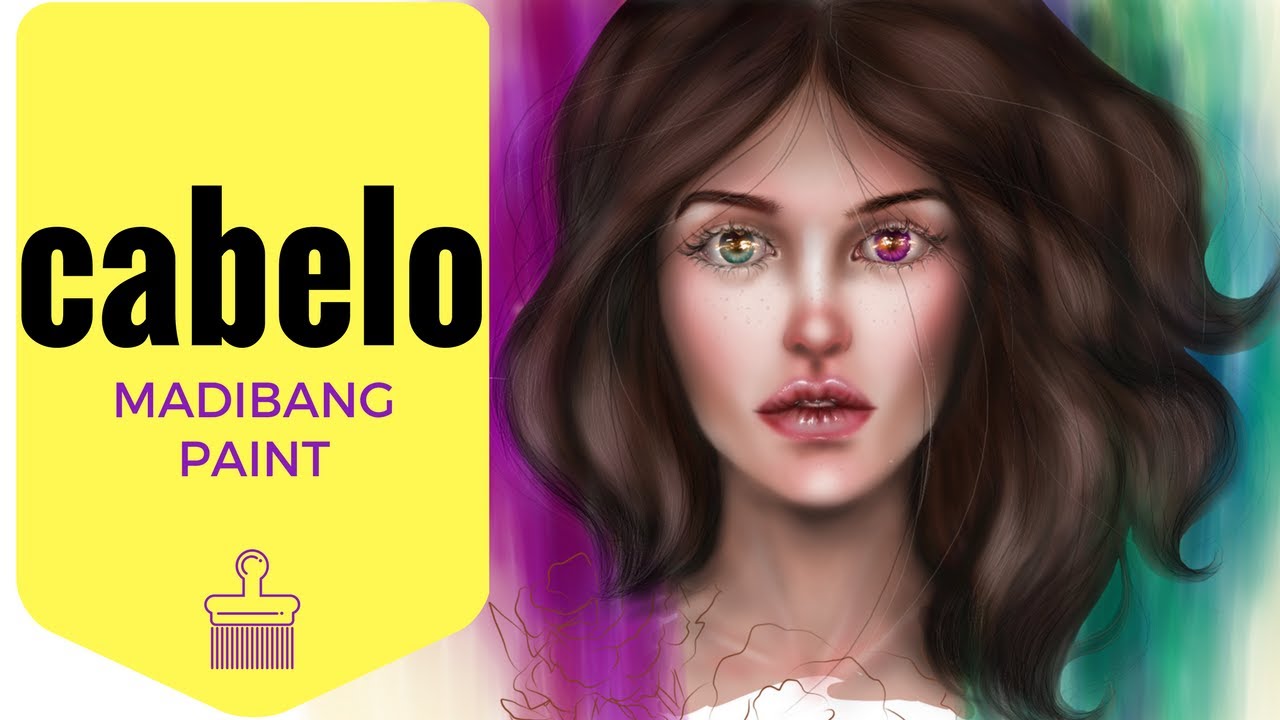Tutorial : Como pintar cabelo Semi realista no Medibang paint Mobile