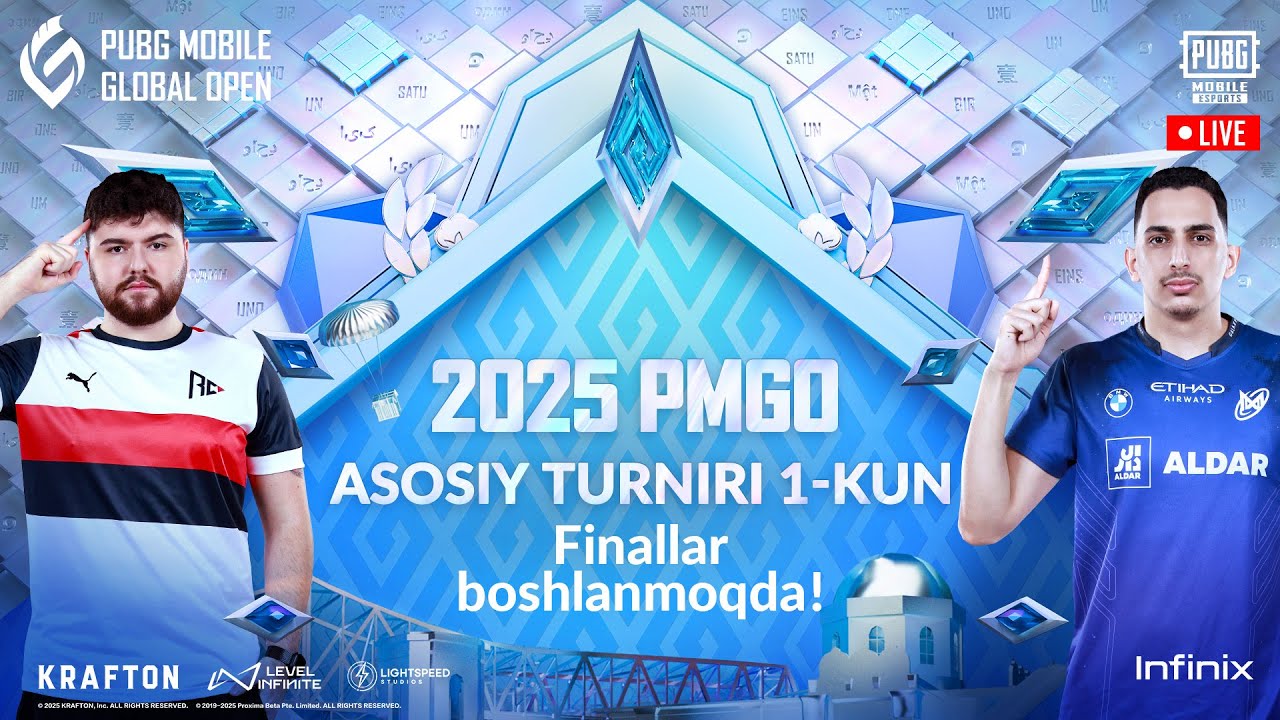 [UZ] 2025 PMGO O&lsquo;zbekiston Asosiy Turniri | 1-kun | PUBG MOBILE Global Open O&lsquo;zbekiston