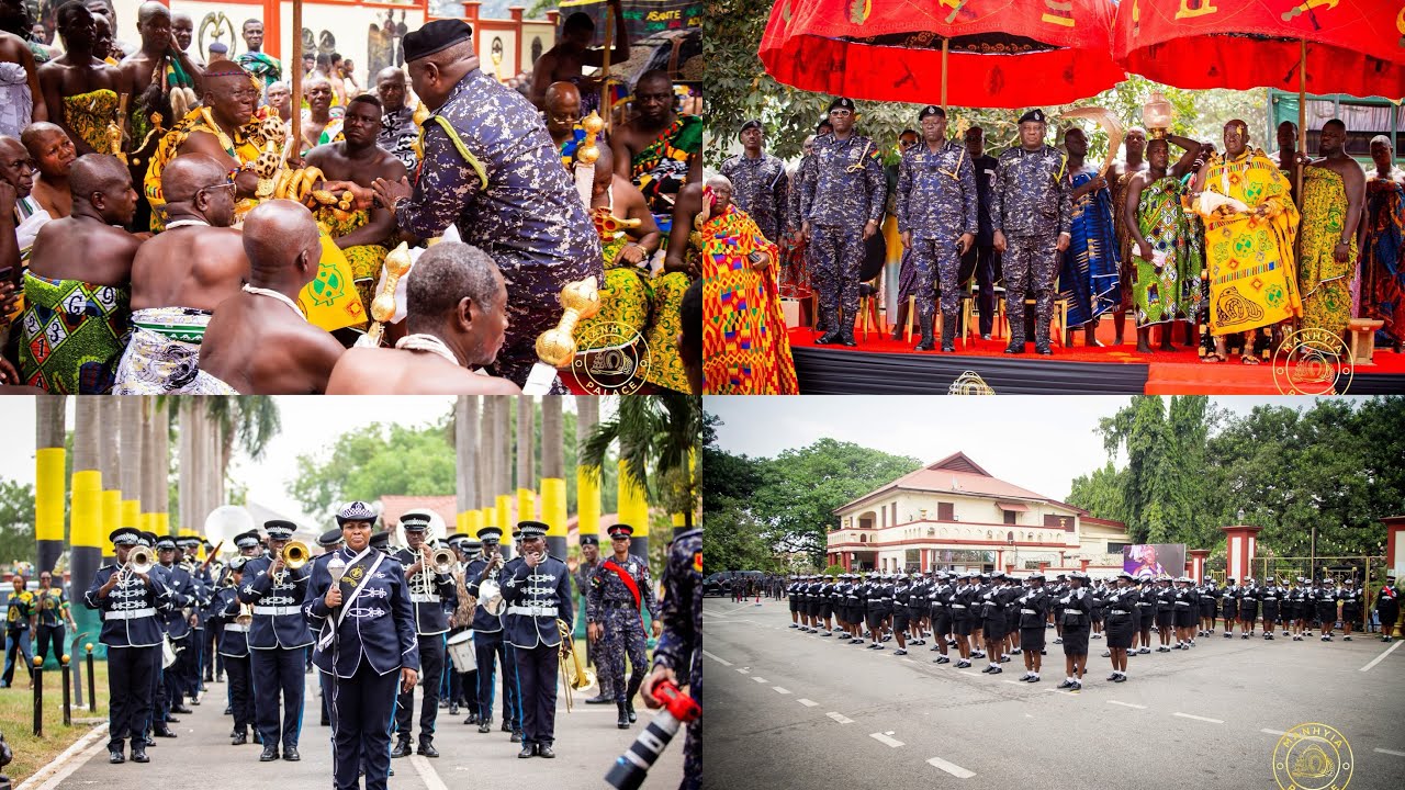 IGP, Royal Police Ladies Join Asantehene Celebrate The First Akwasidae of The Year