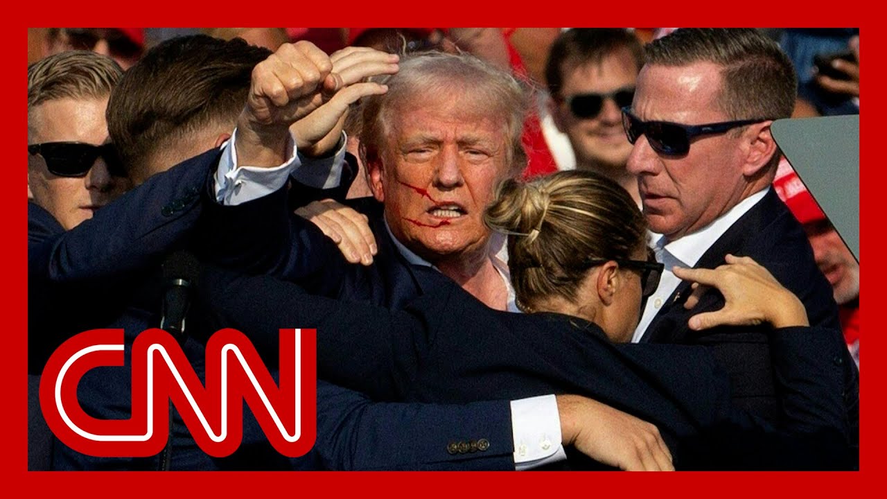 Assassination attempt injures Trump, roils race: Watch key moments from CNN's coverage