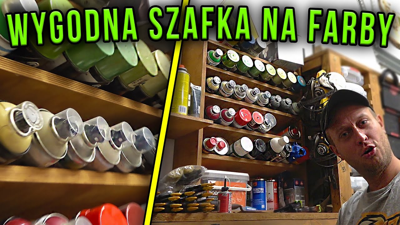Organizer na farby, półka na sprey, szybko wygodnie i tanio - Fox Corner